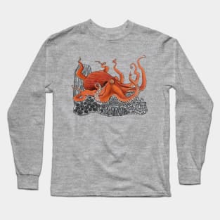 Giant Octopus Long Sleeve T-Shirt